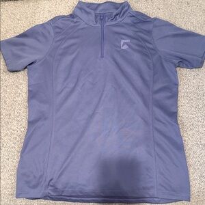 Riding Sport Quarter-Zip Short Sleeve Riding Shirt- Youth Large